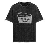 Enjoy Your National Forest Camping Mountains Mens T-Shirt Unisex Black Top tee XL
