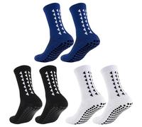 Enjoyaa 3 pares de calcetines Gain The Edge Grip, calcetines de fútbol para hombres, mujeres y niños, calcetines deportivos antideslizantes con soporte de arco mejorado para fútbol, rugby, baloncesto