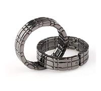 Enjoyer Himber Ring Magic Tricks Anillo de enlace Magic Props Close Up Street Magic Gimmick Comedy (negro)