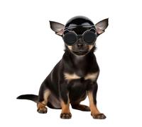 Enjoying Casco para perro pequeño, chihuahua con gafas XS, protección UV, casco de gato con agujeros para las orejas, gorra de perro extra pequeña y gafas de sol para protección ocular, color negro