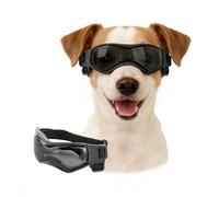 Enjoying Gafas de Sol para Perros con protección UV pequeñas a Medianas, Resistentes al Viento, antivaho, para Uso de Ojos de Perro, Marco Suave, Color Negro