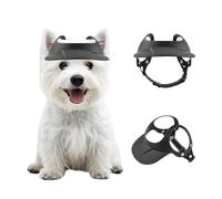 Enjoying Sombrero para Perro con Agujeros para Las Orejas, Apto para Todas Las Estaciones, para Perros Pequeños y Medianos 7,5-12,5 kg, Ideal para Caminar y Andar en Bicicleta, Negro