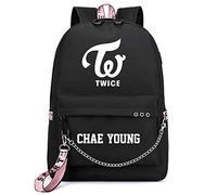 EnjoyYourLife TWICE Mochila casual KPOP Bangtan Boys College Estudiante Bolsa de viaje Mochila de día Bolsa de ordenador portátil de negocios Bookbag con puerto de carga USB