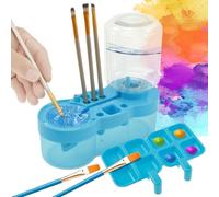 Enjuagador de pinceles de pintura, limpiador de pinceles multifuncional, suministros de arte, dispensador de agua de pintura, enjuague de ciclo de agua, herramienta para pinturas acrílicas, acuarelas