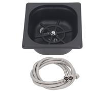 Enjuagador de Vasos de Acero Inoxidable, Lavador Automático a Alta Presión, Dimensiones Compactas - Limpieza Efectiva, Fácil Instalación, Ideal para Restaurantes y Cafeterías