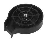 Enjuagador de Vidrio de Fregadero de Alta Presión, Limpiador de Botellas de Fregadero de Acero Inoxidable, Barra de Operación Simple, Kit de Lavado Automático de Vasos con Base de ABS,(negro)