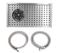 Enjuagadora de vidrio de acero inoxidable G1/2 Lavadora automática de vasos Limpiador de alta presión Enjuagadora de vidrio para bar Pub Restaurante Hotel Café Leche Taza de té(M)