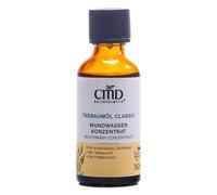 ENJUAGUE BUCAL - ACEITE DE ÁRBOL DEL TÉ 50 ML | Aliento natural, higiene: enjuague bucal para un aliento fresco, vegano, sin flúor, duradero y suave con dientes y encías