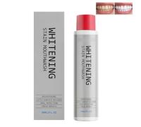 Enjuague bucal blanqueador de manchas - Agua bucal de menta suave y sin alcohol para un aliento fresco, lavado para eliminar la suciedad para dientes más blancos con aceites esenciales