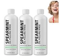 Enjuague bucal con aceite blanco, con aceite de menta, limpieza profunda, suave y eficaz, ideal para dientes y encías