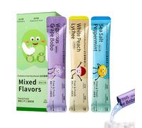 Enjuague Bucal En Paquetes Individuales - 15 Unidades Refrescante Bucal | Portátiles Individuales Con Frescor Duradero De Frutas Para Uso Diario Tras Comidas