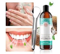 Enjuague Bucal,Enjuague Bucal Para Mal Aliento Con Raspador Lengua | 237ml Producto Natural Suave Para El Cuidado Personal De Toda La Familia