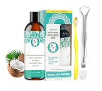 Enjuague Bucal Para Adultos,237ml Limpiador De Encías Natural Sin Alcohol,Colutorio con Raspador de Lengua y Cepillo de Dientes para Higiene Bucal | para la Salud y Reparación de Diente Seco para Viaj