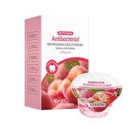 Enjuague Bucal Total Care - Previene Caries, Fortalece Dientes, Para Halitosis Crónica Y Mal Aliento - Enjuague Oral Para Encías Sensibles - Pack De 10 Unidades De 13ml (Durazno)