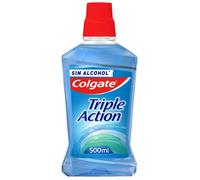 Enjuague Bucal Triple Acción Antibacterias Aliento Fresco 500 ml