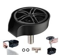 Enjuague de vidrio 2 en 1 para fregadero de cocina, limpiador de tazas de acero inoxidable, lavadora de botellas de encimera, accesorios para fregadero de cocina, accesorios, pulverizador de fregadero