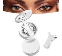 Enjuvie Magnetic Eyelashes with Applicator,2025 New Enjuvie Magnetic Lash Kit, Waterproof Magnetic Eye lashes Kit Easy To Put On,Reusable No Glue/Liner Needed Effortless Natural Look Glam (A6)