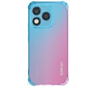 Enkay Funda blanda Honor 400 Lite esquinas reforzadas degradado, Azul / Rosa