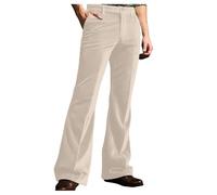 ENKETASU Pantalones de bateo para hombre, estilo retro, pantalones de los años 70, pantalones acampanados, pantalones de baile, carnaval, discoteca, trajes de pierna ancha, bolsillos, ropa de club