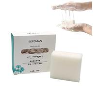 Enkomy Jabón Reparador De Piel con Proteína De Seda,Leche De Cabra Jabón De Seda Hecho A Mano,Control De Aceite Cepillado Súper Largo Limpieza para Todo Tipo De Piel