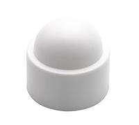 Enkotrade 12 tapas protectoras hexagonales blancas para M6, ancho de llave 10, para tornillos y tuercas, tapas de tornillos hexagonales, tapas de rosca