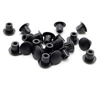 Enkotrade 36 tapones de protección | 8 x 4 | orificio de perforación de 4 mm de diámetro de polietileno de alta calidad, tapas de plástico, tapas de cubierta, tapón, tapón ciego, tapa de cierre