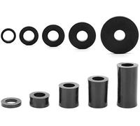 Enkotrade 50 casquillos distanciadores para M8 | 15 x 8,4 x 30 mm | espaciadores redondos de plástico arandelas espaciadores, cojinetes, espaciadores, arandelas roscadas