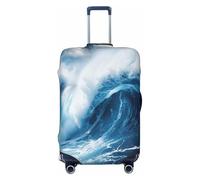 EnkzpoHen Big Ocean Wave - Funda elástica para maleta, apta para viajes de negocios y vacaciones (S a XL), Black, M