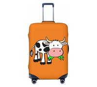 EnkzpoHen Bonita funda elástica para maleta, con estampado de vaca, adecuada para viajes de negocios y vacaciones (S a XL), Black, XL