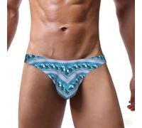 EnkzpoHen Dolphins In The Sea - Calzoncillos elásticos para hombre, elegantes, cómodos y suaves, Negro, M