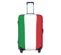 EnkzpoHen Funda elástica para maleta con estampado de bandera de Italia, adecuada para viajes de negocios y vacaciones (S a XL), Black, M