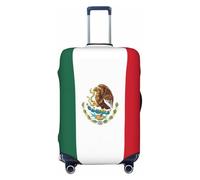 EnkzpoHen Funda elástica para maleta con estampado de bandera de México, adecuada para viajes de negocios y vacaciones (S a XL), Black, M