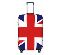 EnkzpoHen Funda elástica para maleta con estampado de bandera del Reino Unido, adecuada para viajes de negocios y vacaciones (S a XL), Black, L