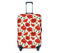EnkzpoHen Funda elástica para maleta con estampado de flores, adecuada para viajes de negocios y vacaciones (S a XL), Black, S