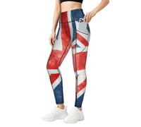 EnkzpoHen The Union Flag - Pantalones de yoga holgados para mujer, leggings de descanso de longitud completa, Negro, XL
