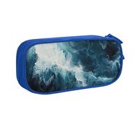 EnkzpoHen Within The Tides - Estuche de viaje de alta capacidad para oficina y hogar, cremallera de doble capa, Blue, Talla única, Juego de mochila escolar