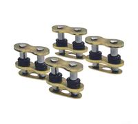 Enlace Cadena Motocicleta Sellado Grasa 4 Piezas | para acero inoxidable para robusto, , resiste desgaste extremo, 31x23mm, para color oro