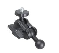 Enlace completo de cabeza de esfera de fotografía de 17 mm a tornillo de 1/4 pies, base giratoria de poliestireno para soporte de paréntesis de coche, montaje de cámara, junta esférica de poliestireno