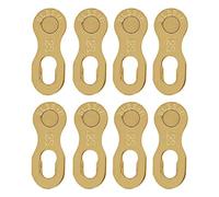 Enlace de Cadena de Bicicleta, 4 Pares de Bicicletas de Acero Bicicleta de 12 Velocidades de Cadena Falta Piezas de Conector de Enlace(Oro)