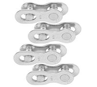 Enlace de Cadena de Bicicleta Cadena de Bicicleta de Acero Conjunto de Bicicleta Accesorio de Ciclismo de Enlace de Cadena de liberaci¨®n r¨¢pida para Cadena de 11 velocidades(Plata)