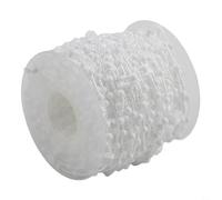 Enlace de cadena inferior vertical de 127 mm con conector de clip de unión de cordón de cuentas, material plástico, compatible con persiana, cortina romana y cortina vertical, disponible en 10 m o 20