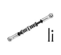 Enlace de dirección servo de aleación de aluminio 7075-T6 longitud ajustable/fuerza de resorte para Losi 1:8 LMT 1.0/2.0/1:10 TLR Tuned LMT Monster Truck Upgrades - Plata