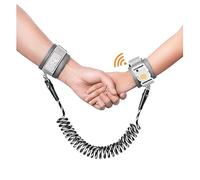 Enlace de muñeca antipérdida con bloqueo de inducción magnético, correa de muñeca para niños pequeños, arnés de seguridad para niños, pulsera a prueba de bebé, con tira reflectante (inducción negro)