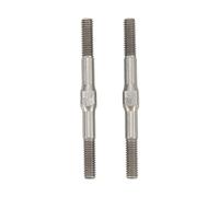 Enlace de Tensor de Acero RC Varilla de Empuje Resistente al Desgaste Duradera de Primera Calidad para Coches Granite Big Rock Typhoon Senton 3S 1/10 RC Plata 48 mm 2 Piezas