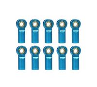 Enlace del Chasis para Axial para SCX10 D90 D110 para Tamiya CC01 Coche RC Crawler 1/10, 10 Piezas De Rótula Dirección Metal M3(Blue)