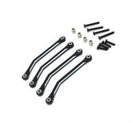 Enlace Fijo del chasis del Proceso, actualización y reacondicionamiento de Metales, Compatible con el Coche FMS 1/24 RC(Black)