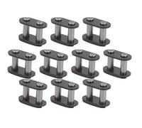 Enlace maestro de cadena T8F Drikou 10pcs, conectores de resistencia al desgaste de acero reemplazo directo ligero para moto