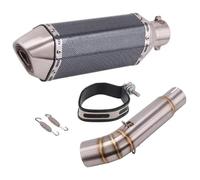 Enlace Medio De Escape Motocicleta para CBF600N CB600 CB600F para Variación para Hornet 600 Silenciadores De Extremo Escape Motocicleta Silenciador Tubo Enlace Medio Deslizante(3)