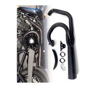 Enlace Medio De Escape Motocicleta para Davidson Night Rod para V-Rod Muscle Night Luther 2003-2021 2 En 1 Accesorios Silenciador Sistema Escape Negro