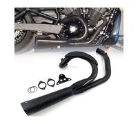 Enlace Medio De Escape Motocicleta para Davidson para Night Rod para V-Rod Muscle Night Luther 2003-2021 Escape Negro 2 En 1 Silenciador Accesorios De Motocicleta(Black Night Rod)